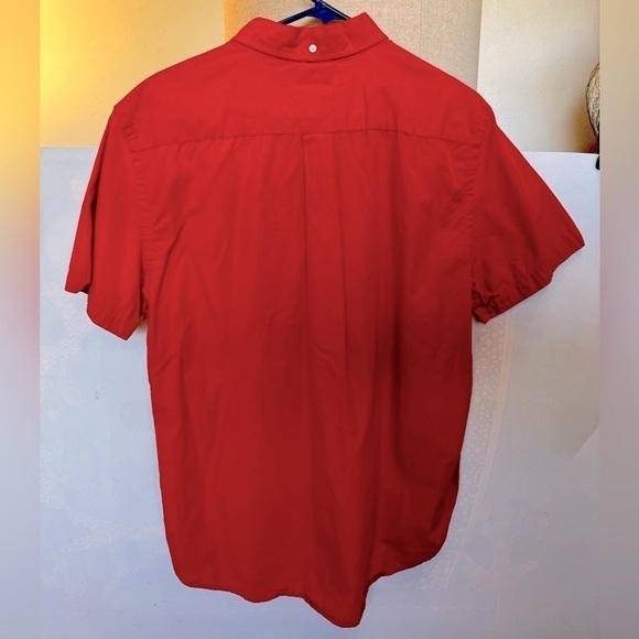Size large, Tommy Hilfiger, red button, collared shirt - Picture 2 of 4